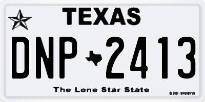 TX license plate DNP2413
