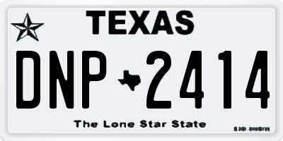 TX license plate DNP2414