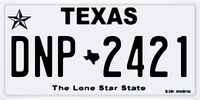 TX license plate DNP2421
