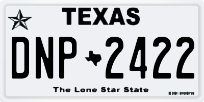 TX license plate DNP2422