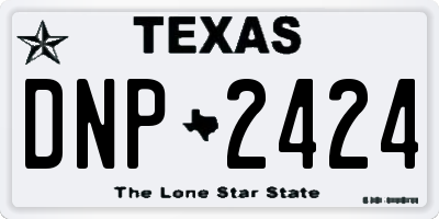 TX license plate DNP2424