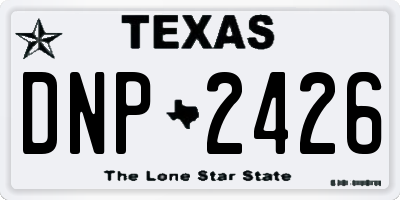 TX license plate DNP2426