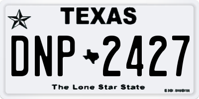 TX license plate DNP2427