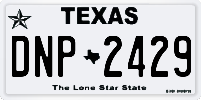 TX license plate DNP2429