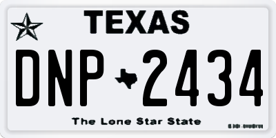 TX license plate DNP2434