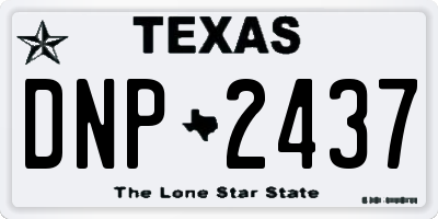 TX license plate DNP2437