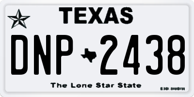 TX license plate DNP2438