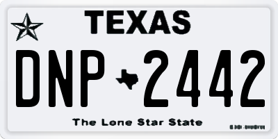 TX license plate DNP2442