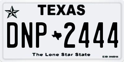 TX license plate DNP2444