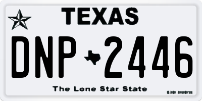 TX license plate DNP2446