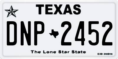 TX license plate DNP2452