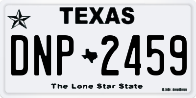 TX license plate DNP2459