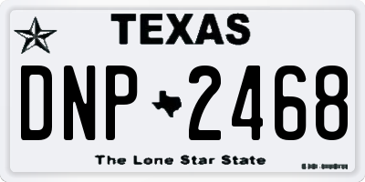 TX license plate DNP2468