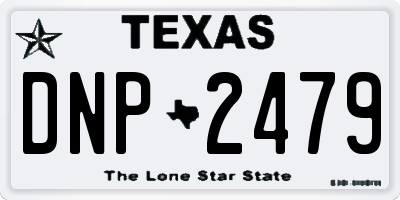 TX license plate DNP2479