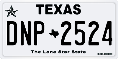 TX license plate DNP2524