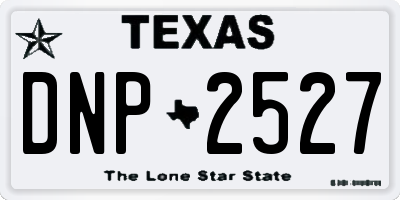 TX license plate DNP2527