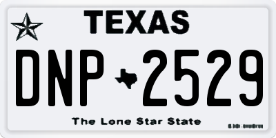 TX license plate DNP2529