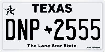 TX license plate DNP2555