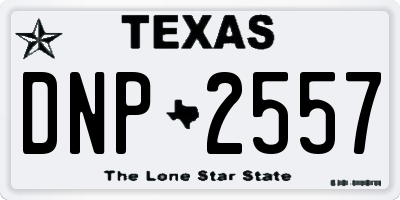 TX license plate DNP2557