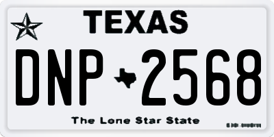 TX license plate DNP2568