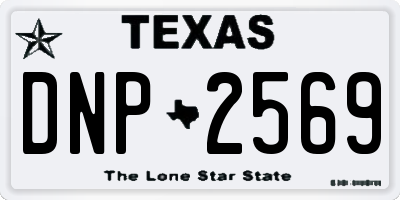 TX license plate DNP2569