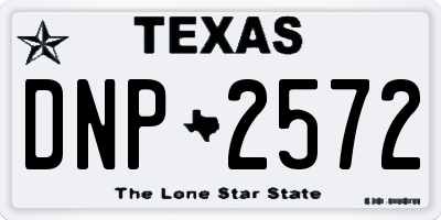 TX license plate DNP2572