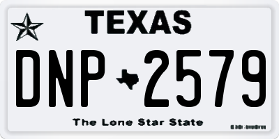 TX license plate DNP2579