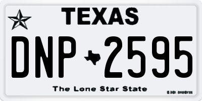 TX license plate DNP2595
