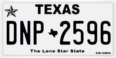 TX license plate DNP2596