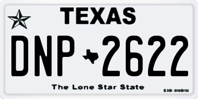TX license plate DNP2622