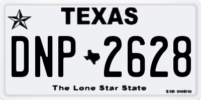 TX license plate DNP2628