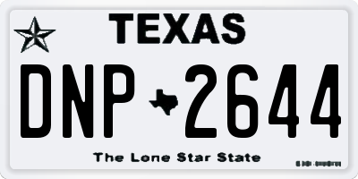 TX license plate DNP2644
