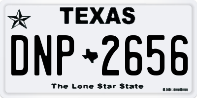 TX license plate DNP2656