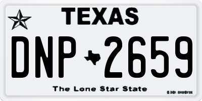 TX license plate DNP2659