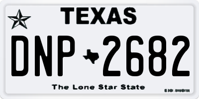 TX license plate DNP2682