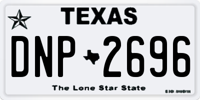 TX license plate DNP2696