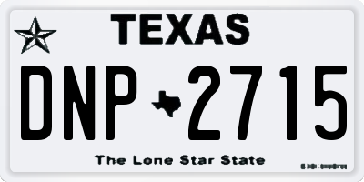 TX license plate DNP2715