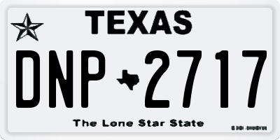 TX license plate DNP2717