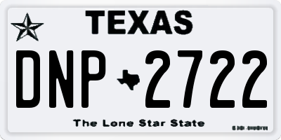 TX license plate DNP2722