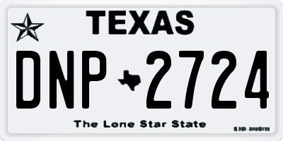 TX license plate DNP2724