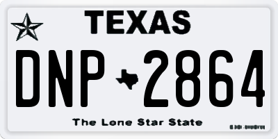 TX license plate DNP2864