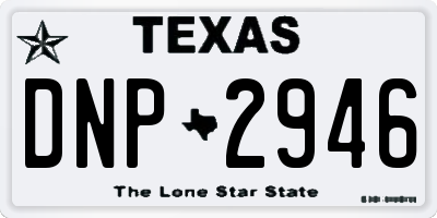 TX license plate DNP2946