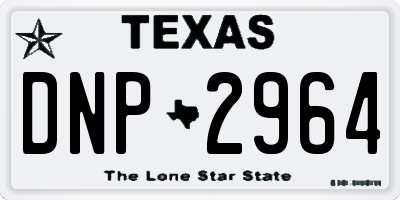 TX license plate DNP2964