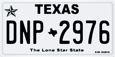 TX license plate DNP2976