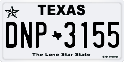 TX license plate DNP3155