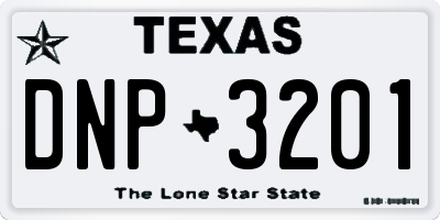 TX license plate DNP3201