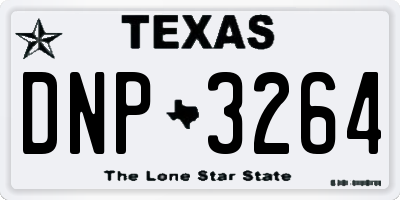 TX license plate DNP3264