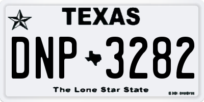 TX license plate DNP3282