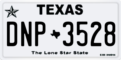 TX license plate DNP3528