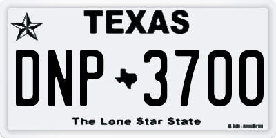 TX license plate DNP3700